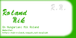 roland mik business card